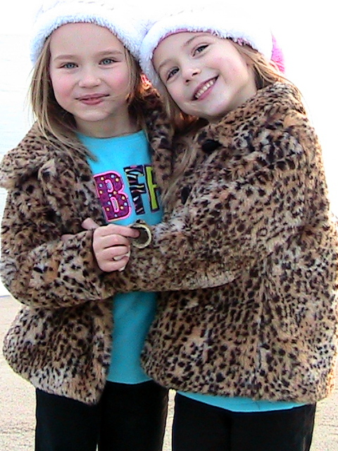 The twins at the beach